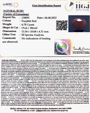 6.78/CT Natural Neo Burma Ruby with Govt. Lab Certificate-3441